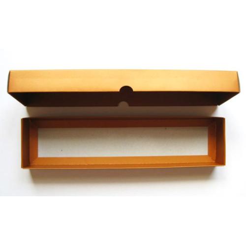 Caja nº 5 tapa y fondo naranja metalizado